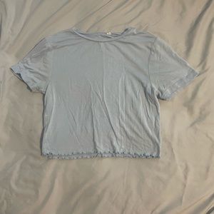 pacsun lettuce edge crop top